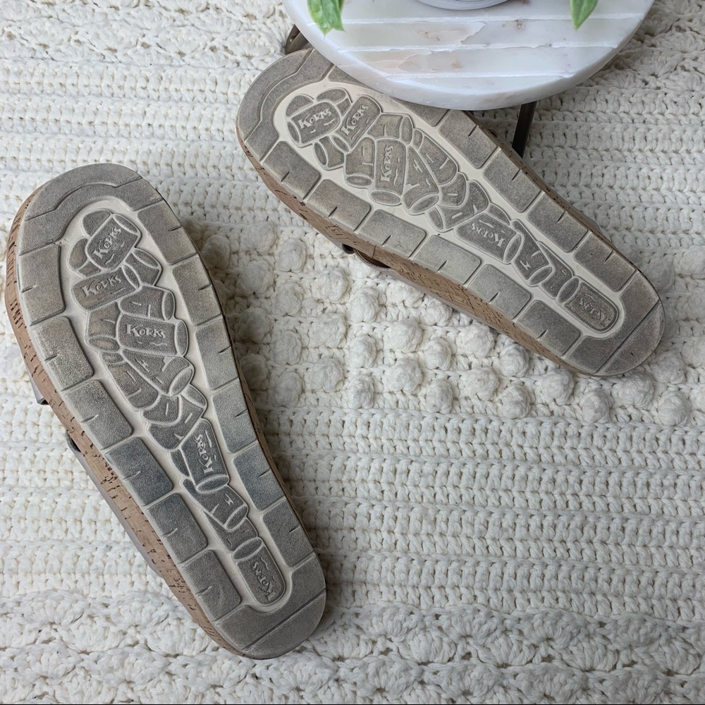 KORKS by KORK EASE Leather Criss Cross Sandal 9M - Picture 6 of 7